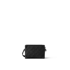 Louis Vuitton Courrèges logo-plaque shoulder bag White